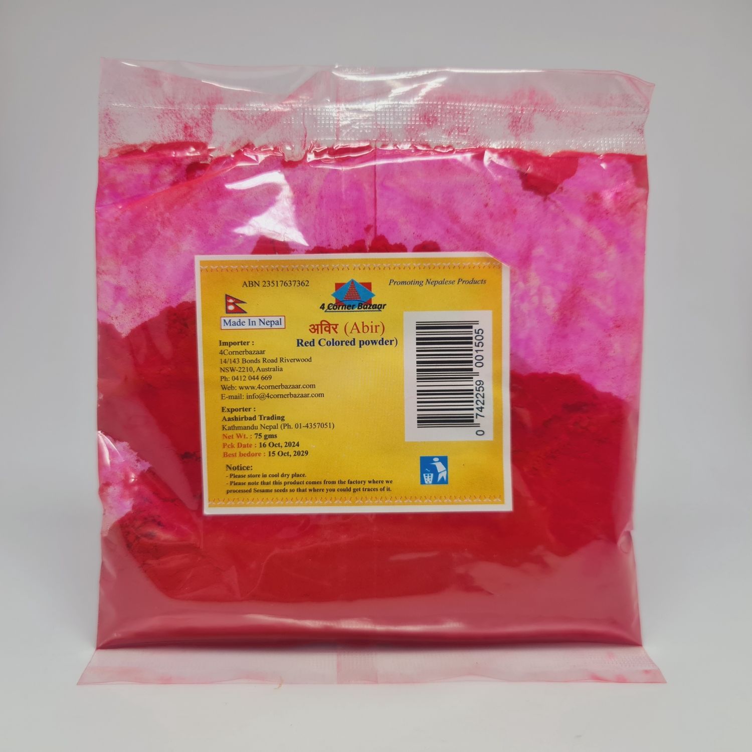 Abir/ Red color 75g 4C