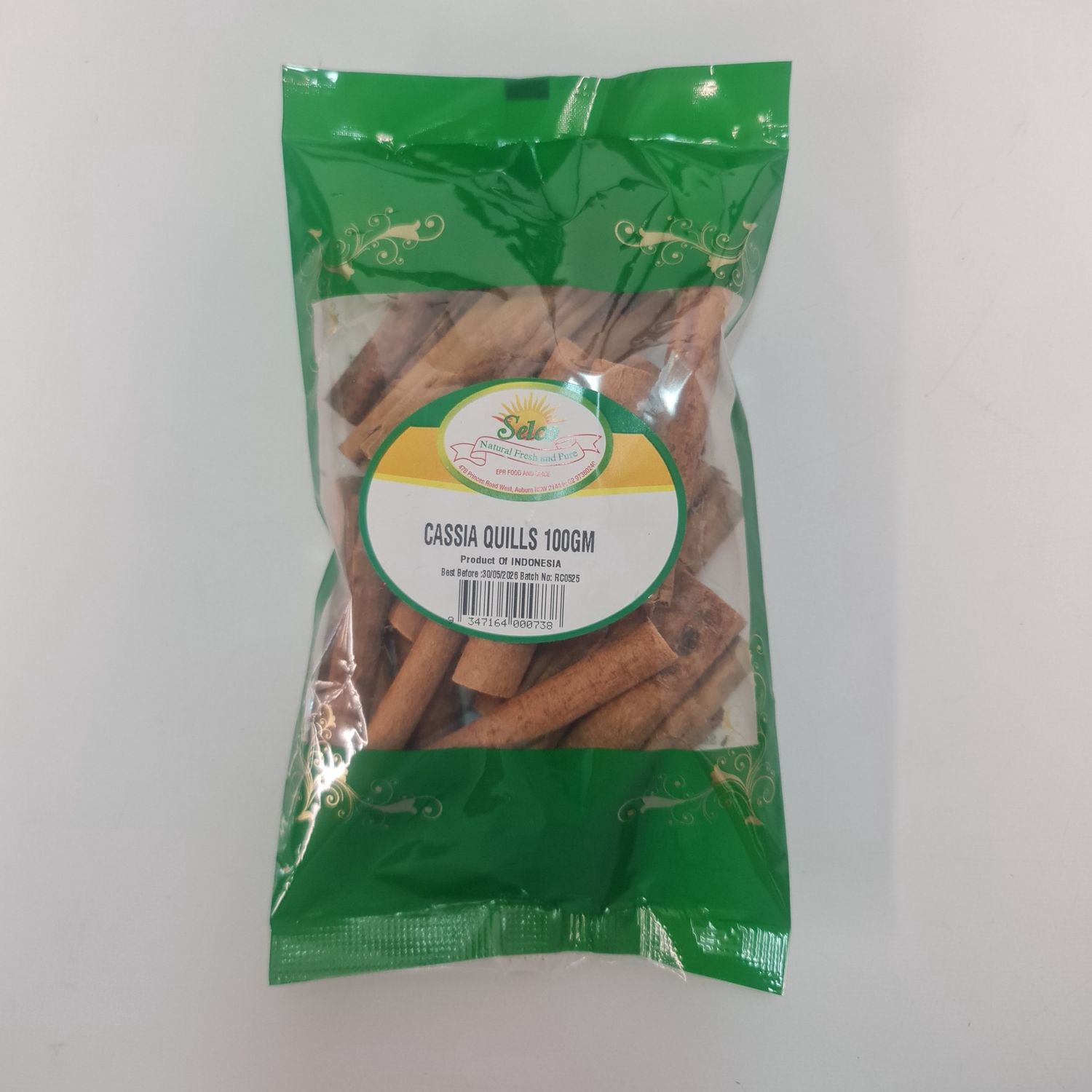 Cassia Quills 100g Selco