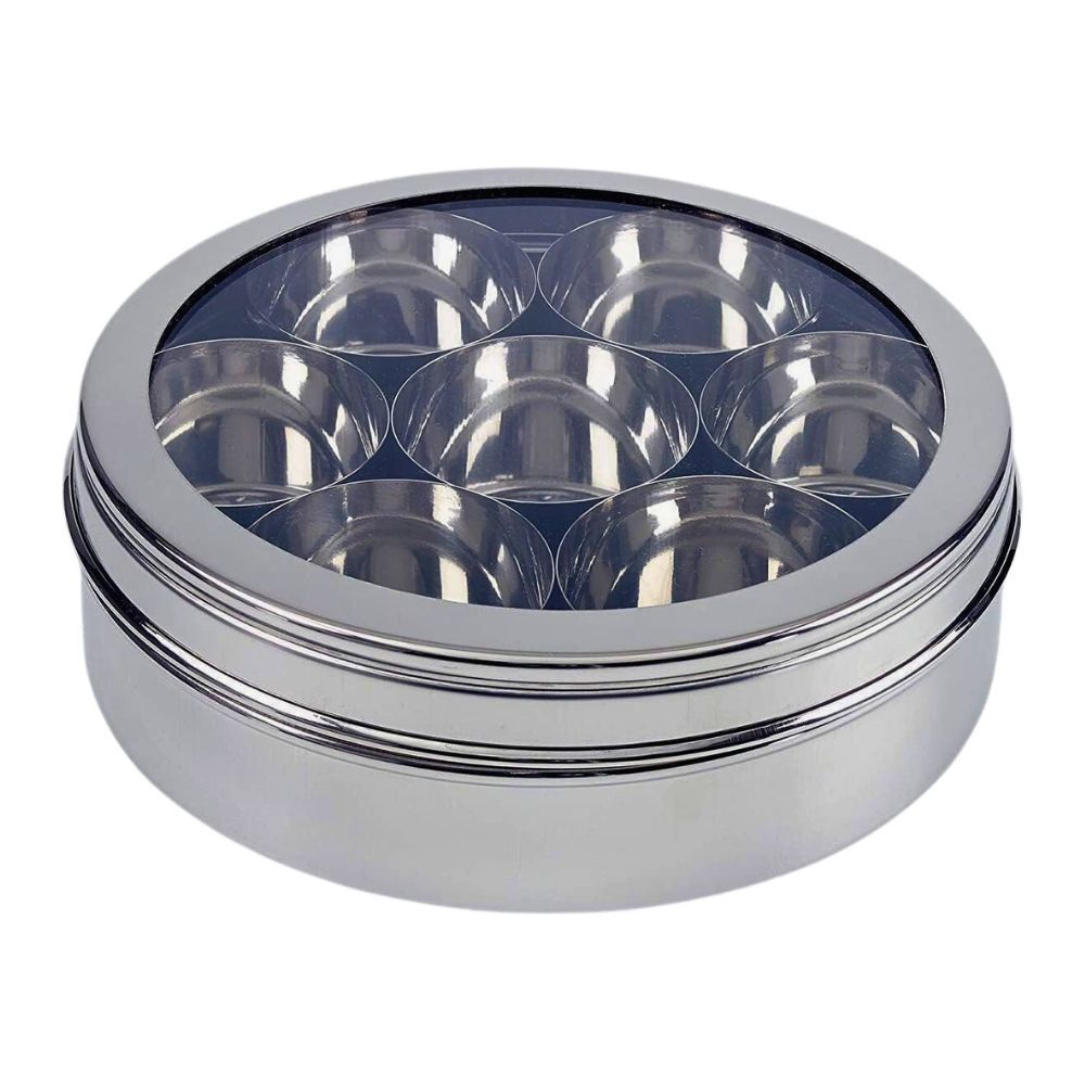 Masala Box Clear Spice Container Steel Selco