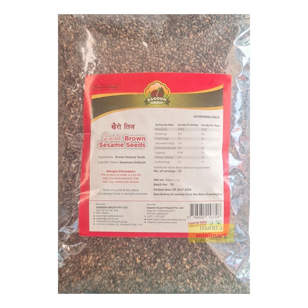 Brown Roasted Sesame Seed 500g SG
