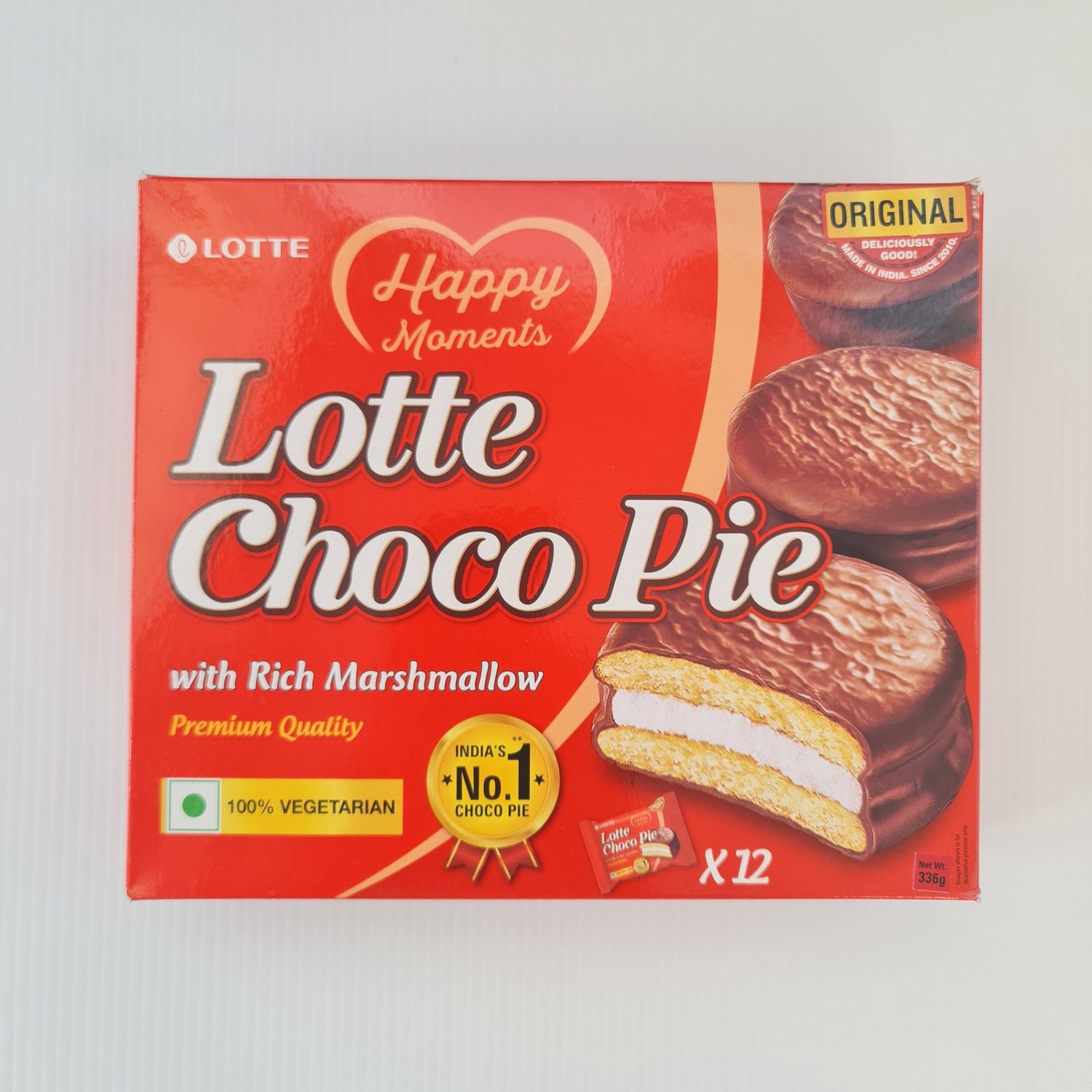 Veg Lotte Choco Pie- 28g 12 Pack