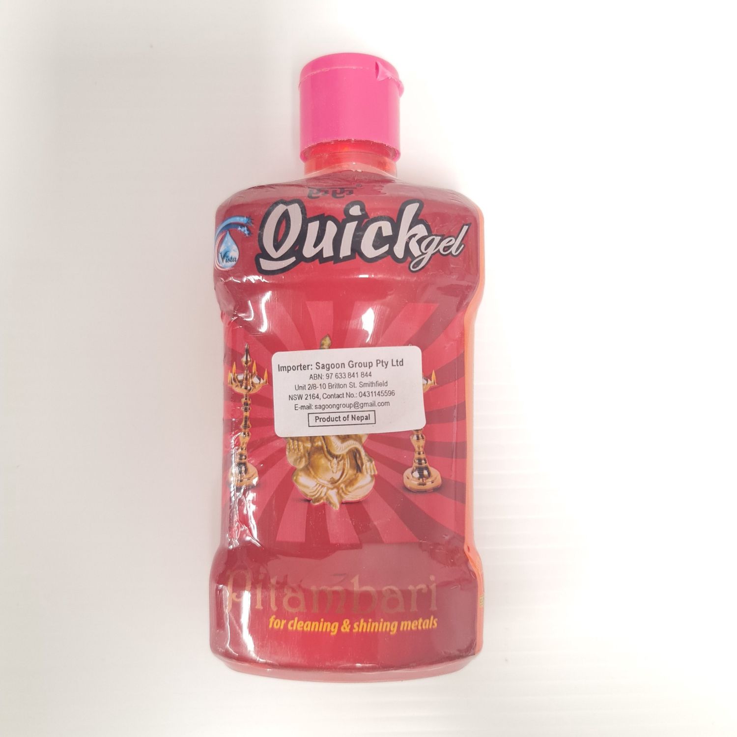 Ruru Quick Gel Liquid Pitambari 250 ml
