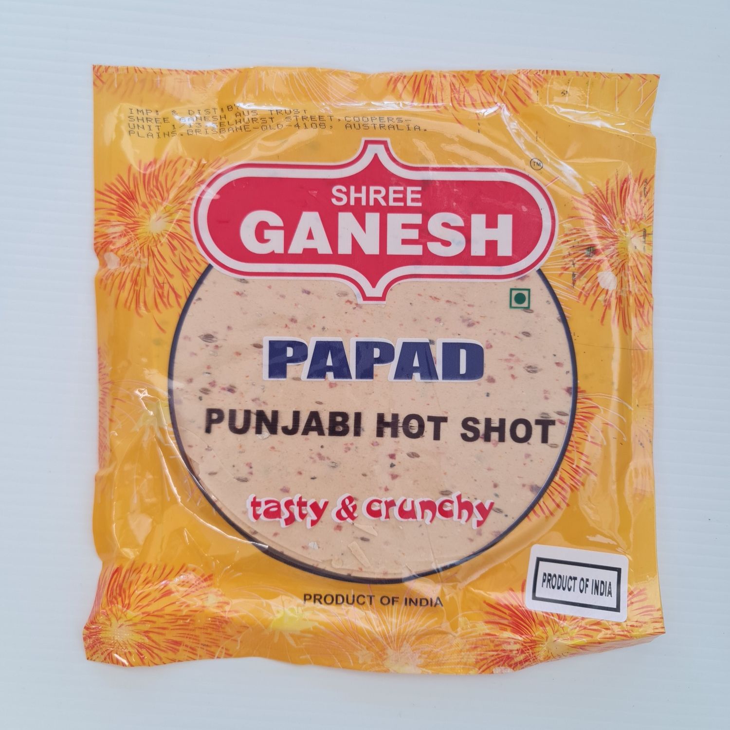Papad Pun Hot Shot 200g Ganesh