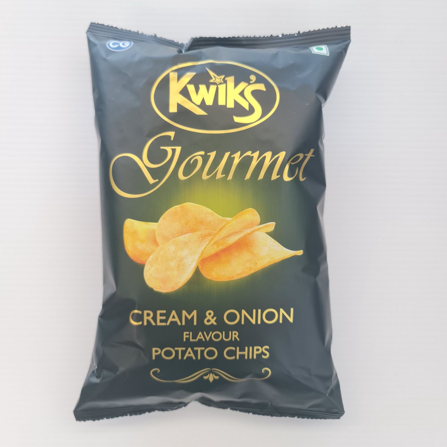 Kwiks Potato Chips-  Cream &amp; Onion Gourmet