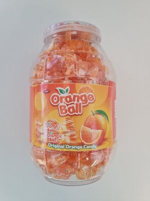 Orange Ball Candy Jar