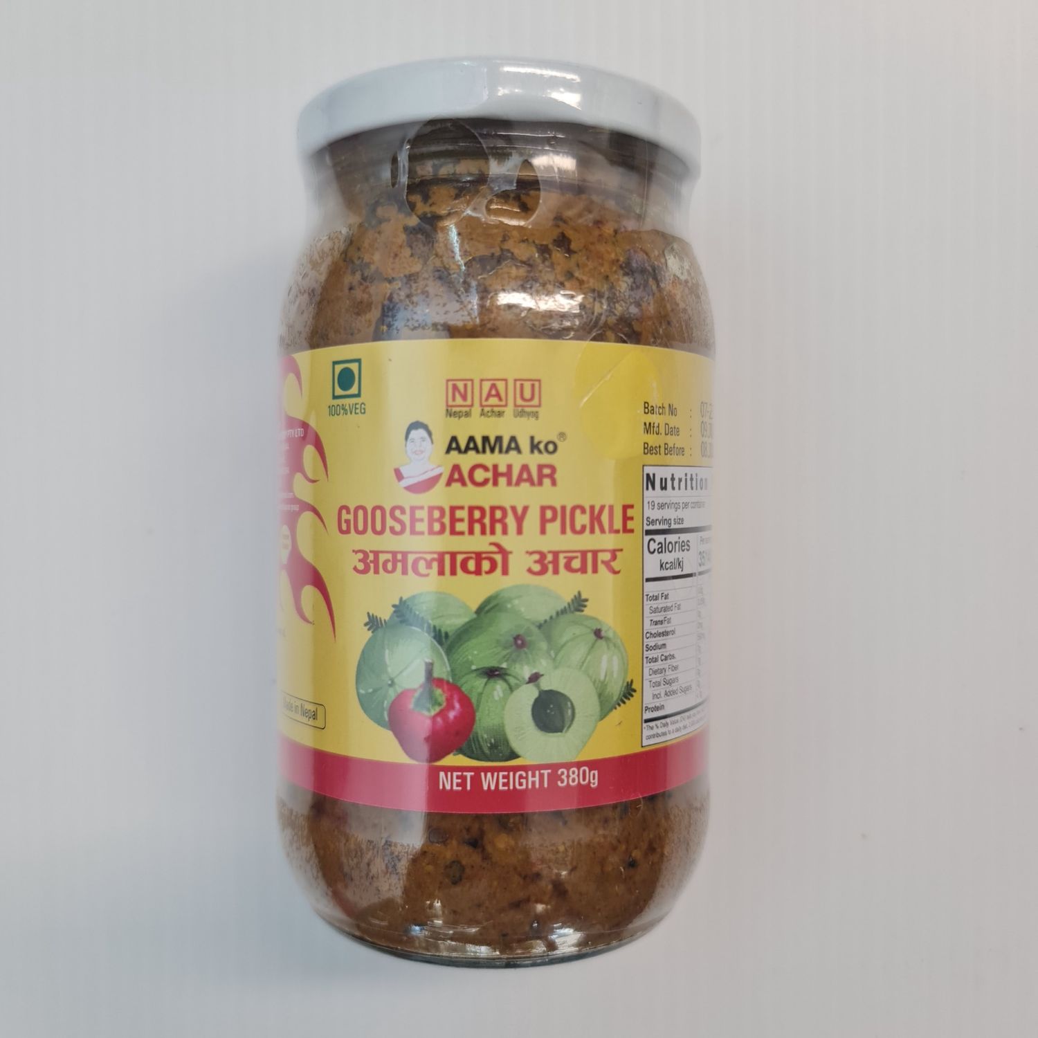 Aama Amala Gooseberry Pickle 380g