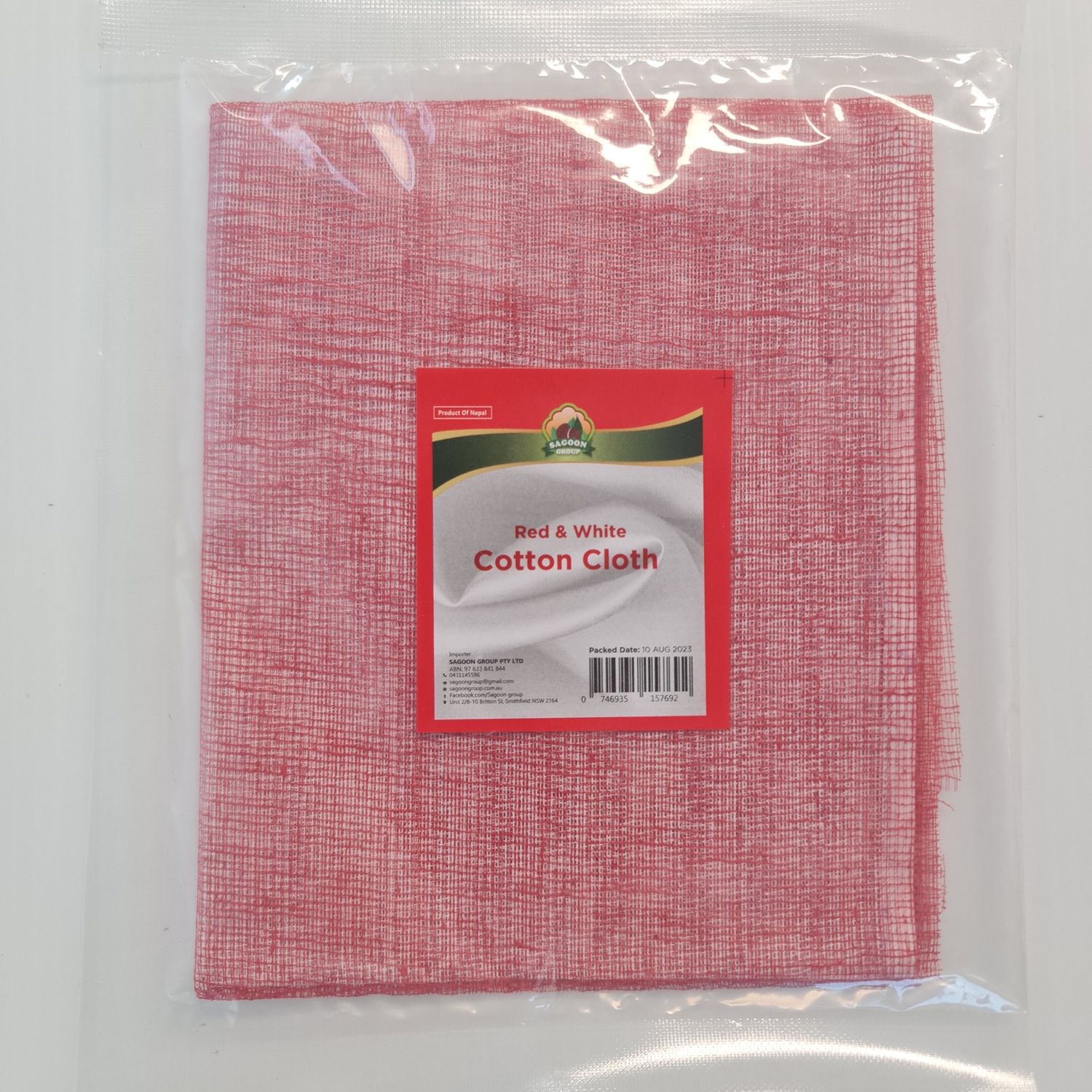Red &amp; White Cotton Cloth