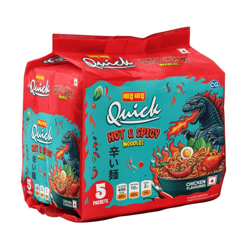 Quick Hot &amp; Spicy Noodles Chicken 100gm*5pk