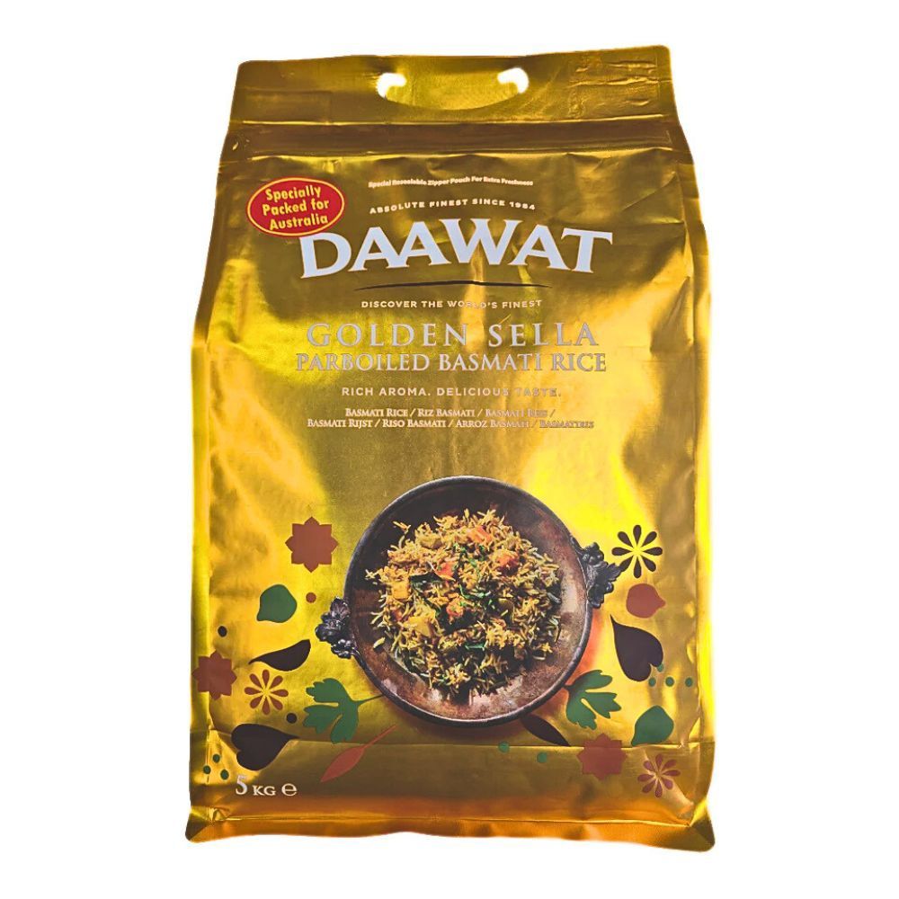 Golden Sella Parboiled Basmati Rice 5kg/ Daawat
