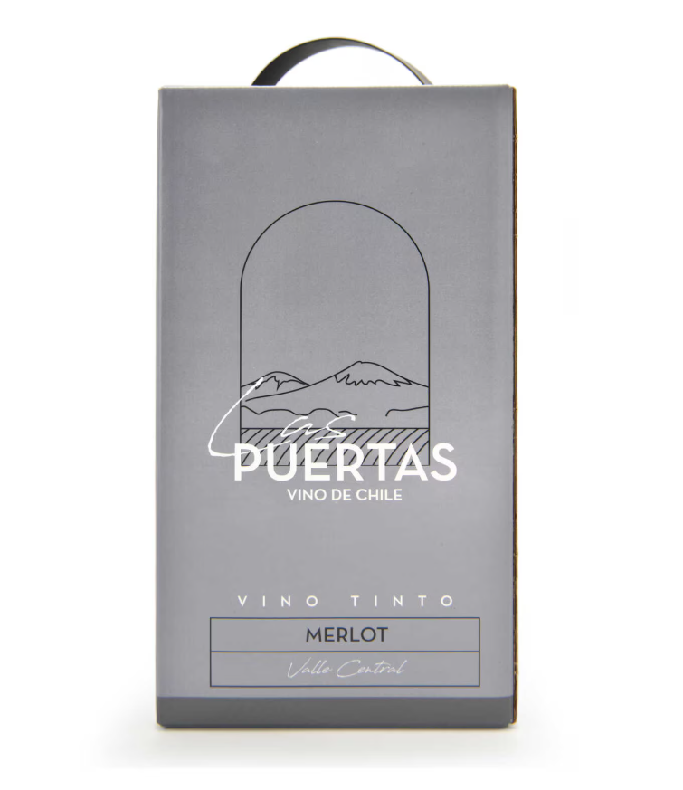 Las Puertas Merlot (Chili)  3 l