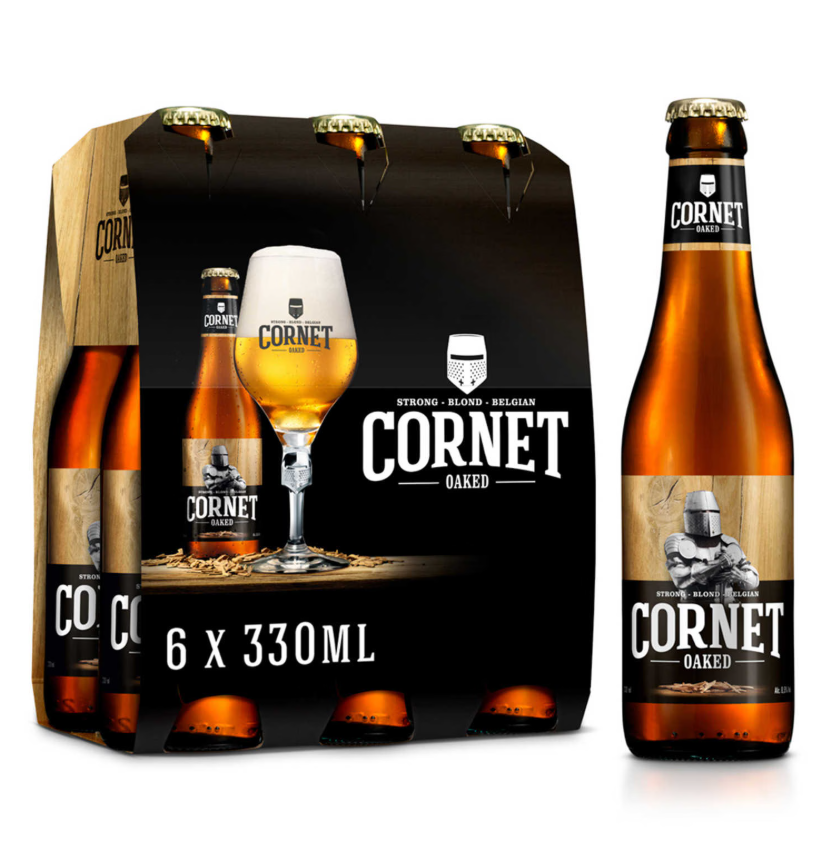 Cornet Oaked Strong Blond  6 x 33 cl