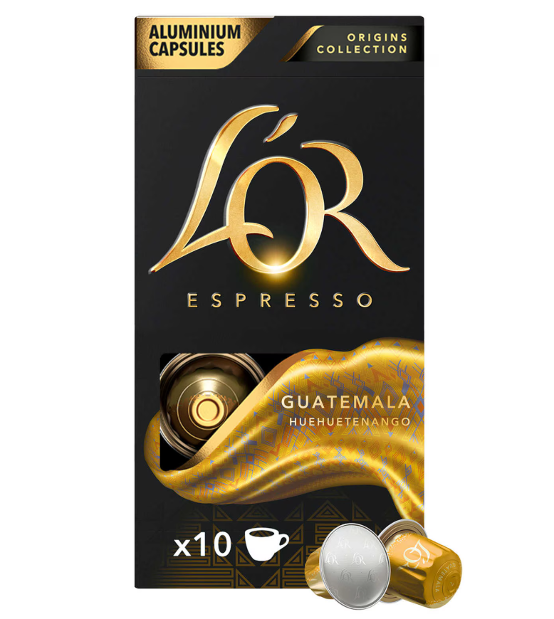 L&#39;Or Espresso Origins Guatemala 7 - 10 Caps 52 gr