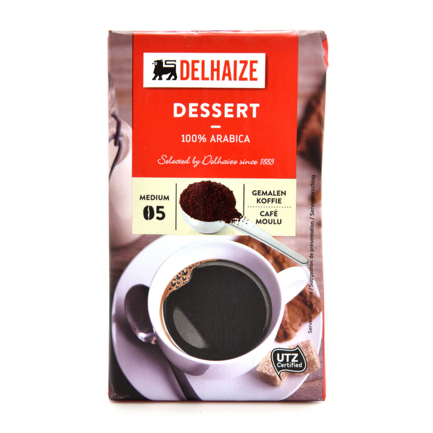 Delhaize Koffie Dessert 05 Gemalen 250 gr
