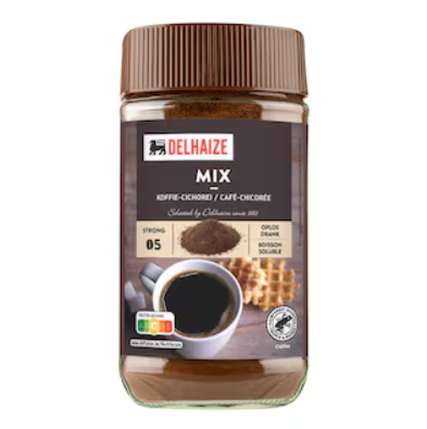 Delhaize Mix Koffie &amp; Cichorei Oplosbaar 100 gr