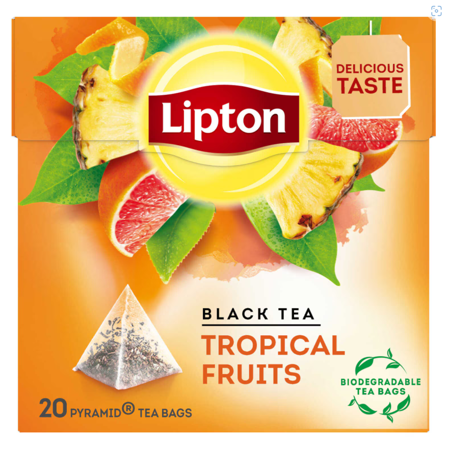 Lipton Zwarte Thee Tropical Fruit 20 stuks
