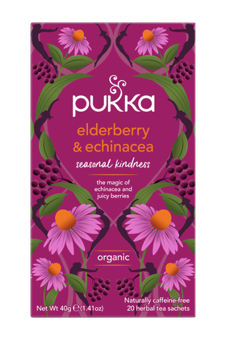 Pukka Kruidenthee Elderberry &amp; Echinacea 20 st