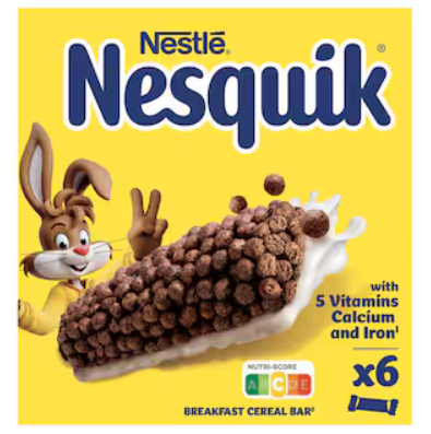 Nestlé Nesquik Graanrepen Chocolade Melk 150 gr