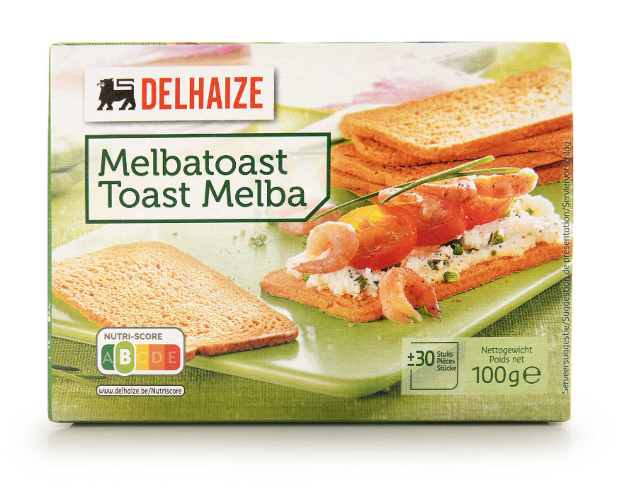 Toast Melba Vierhoekig 100 gr