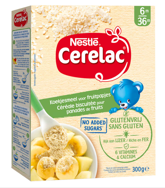 Nestlé Cerelac Koekjesmeel Glutenvrij  300 gr