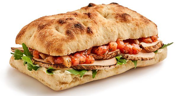 Schiacciata met kip &amp; salsa