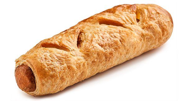 Veggie worstenbroodje