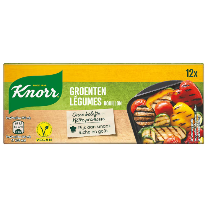 Bouillonblokjes Groenten Knorr - 12 x 10 gr