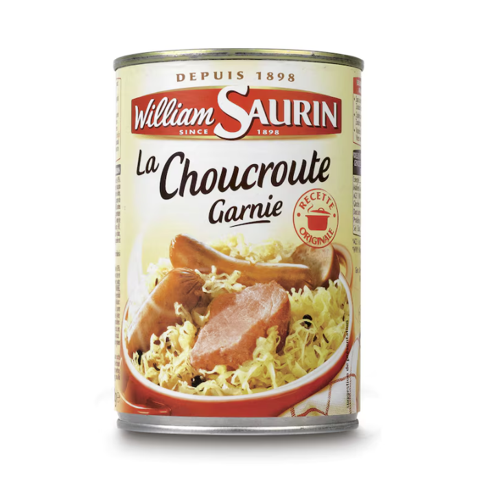 Gegarneerde zuurkool William Saurin -  400 gr