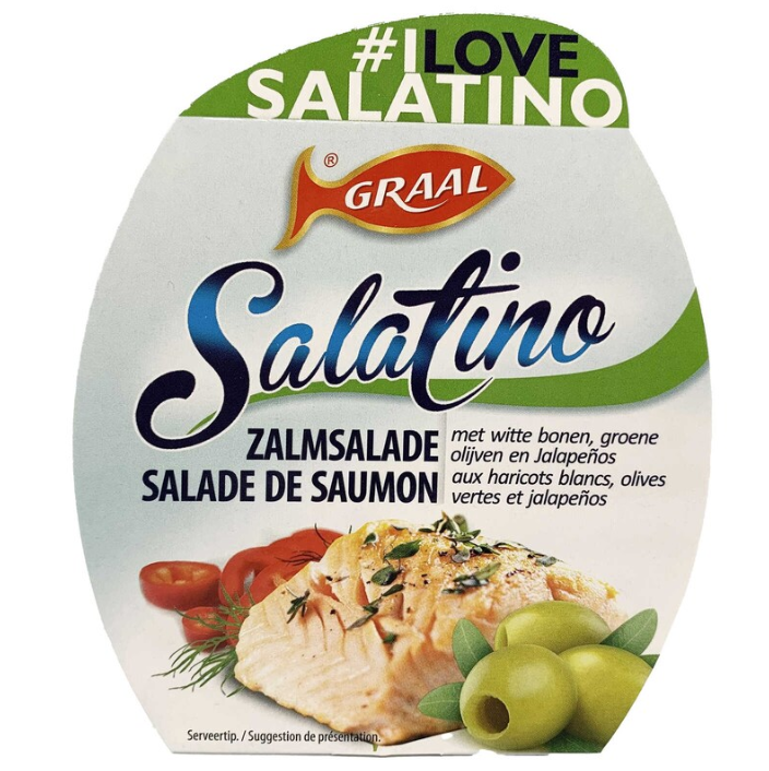 Zalm Salade Salatino met Witte bonen - 160 gr