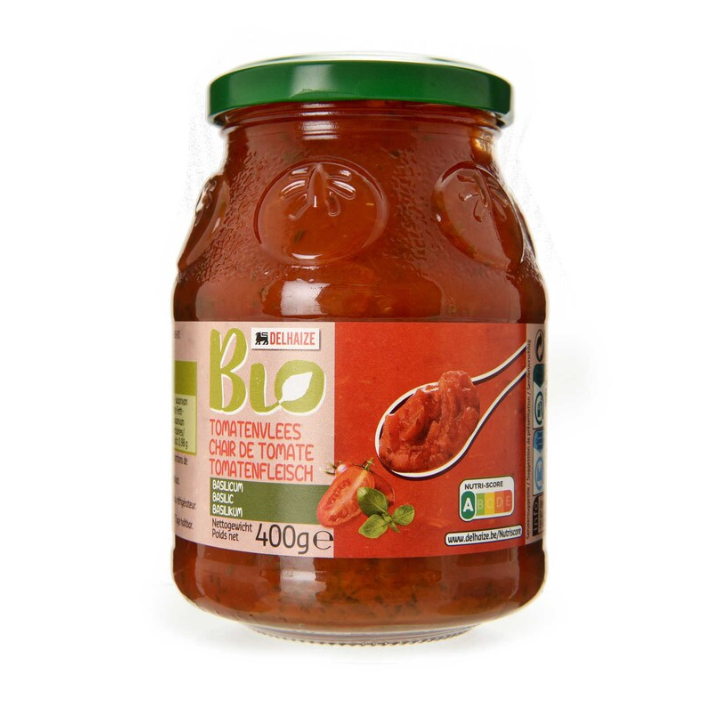 Tomatenvlees met Basilicum Bio - 400 gr