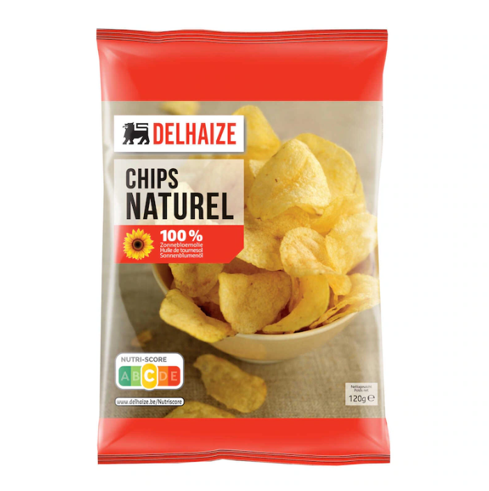 Delhaize Zout Naturel Chips