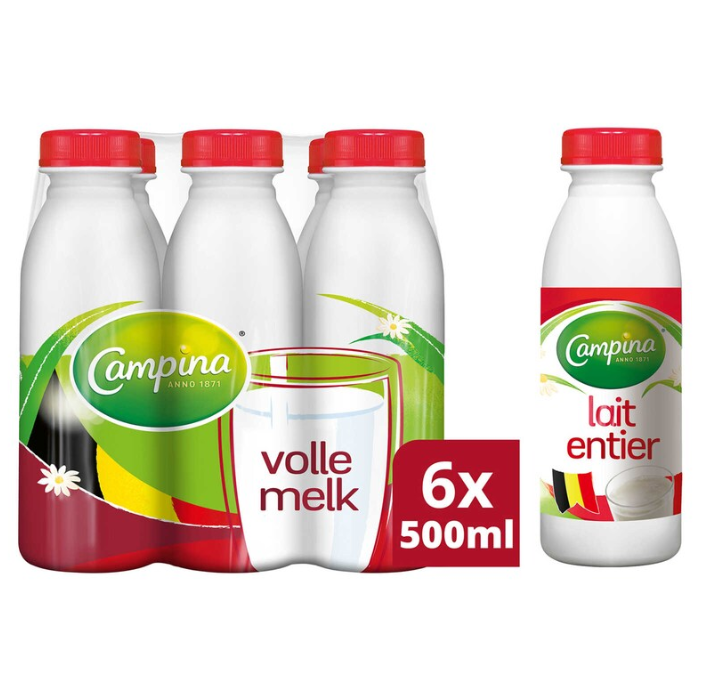 Campina Volle melk 6x50cl