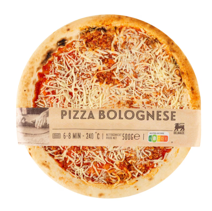 Delhaize Pizza Bolognese