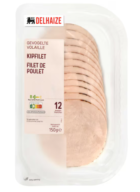 Delhaize Kipfilet in Sneetjes