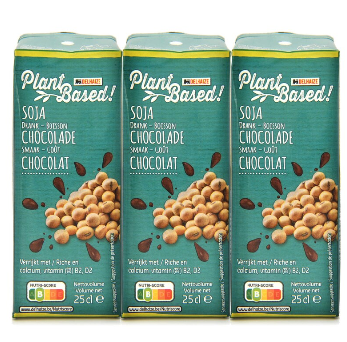 Delhaize Chocolade Soja Drank 3x25CL