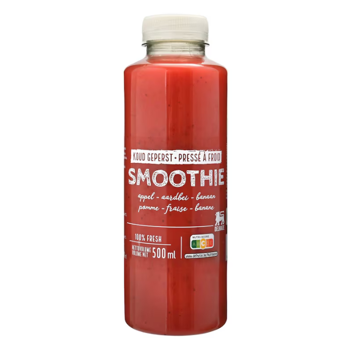 Delhaize Smoothie Appel Aardbei Banaan 50CL