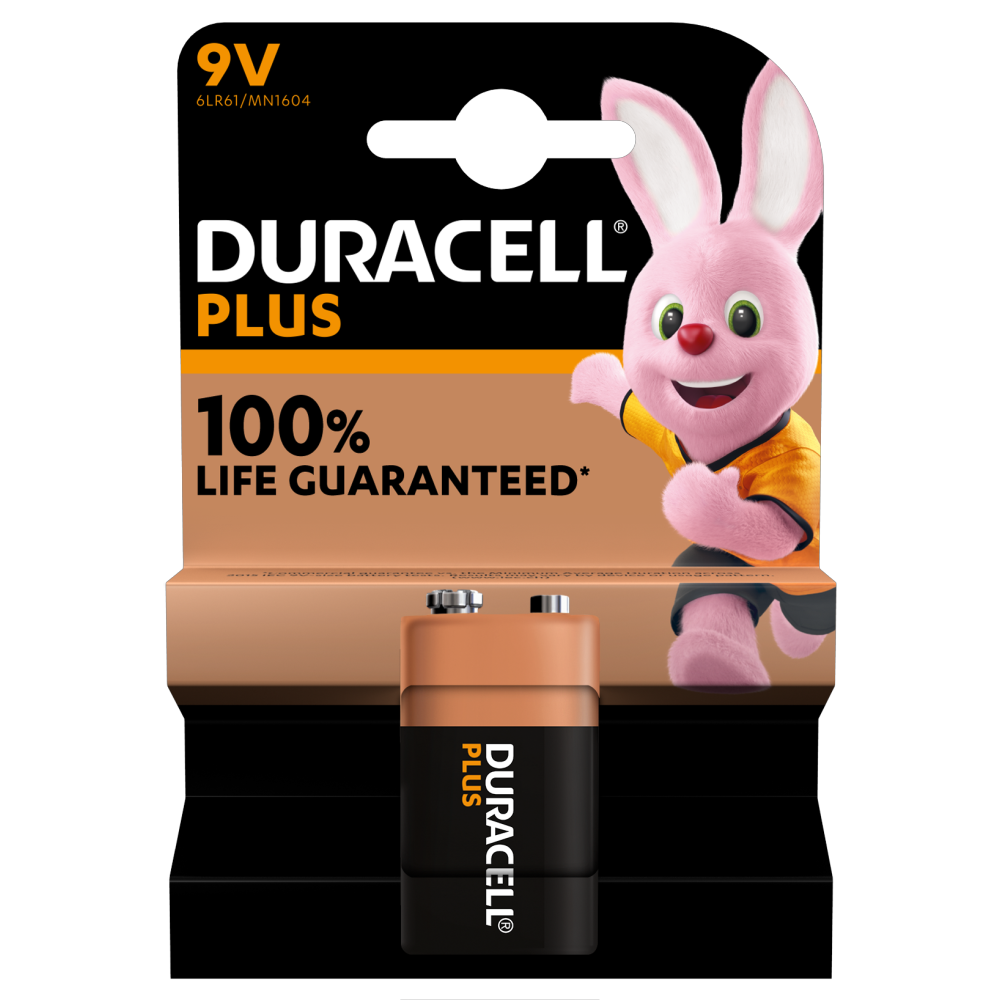 Duracell Plus 9V 6LR61/MN1604