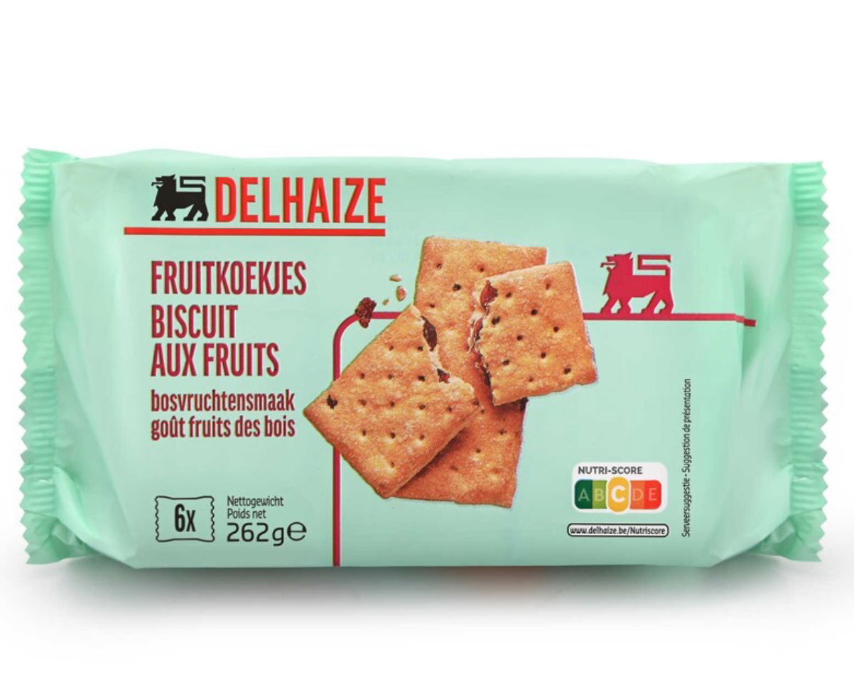 Delhaize Fruitkoekjes Bosvruchtensmaak