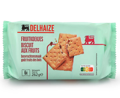 Delhaize Fruitkoekjes Bosvruchtensmaak