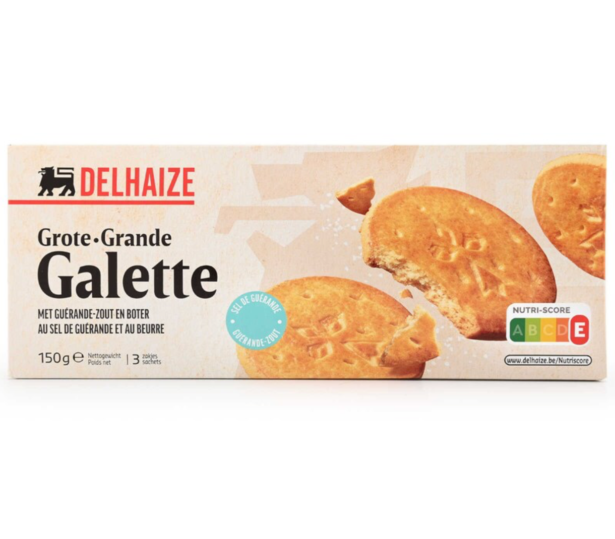Delhaize Grote Galettes met Sel De Guérande