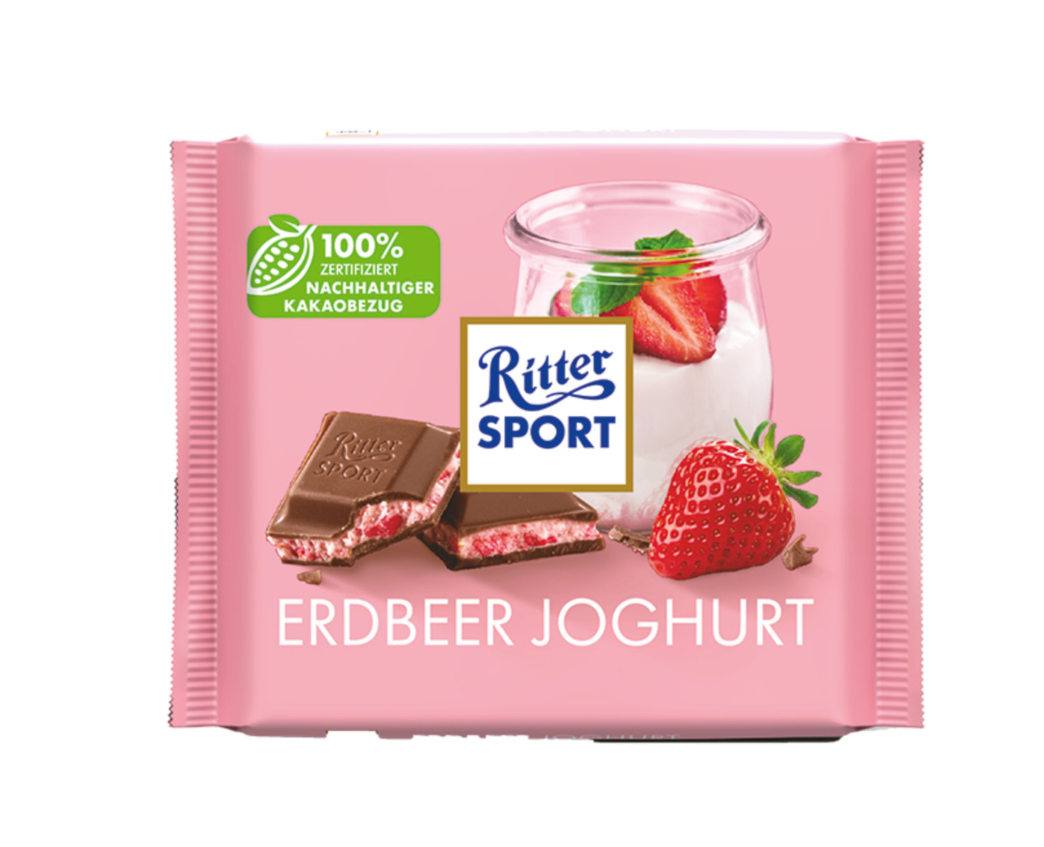 Ritter Sport Melk Chocolade Aardbei &amp; Yoghurt