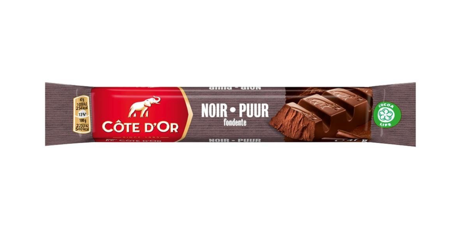 CÔTE D&#39;OR Pure Chocolade Reep