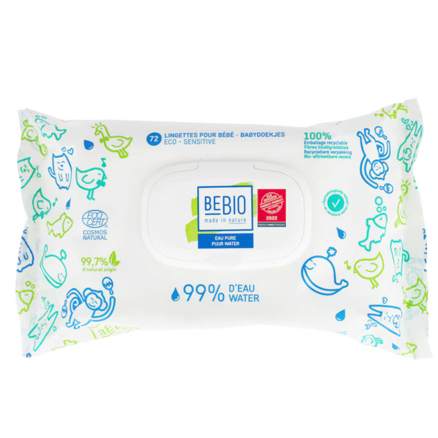 BeBio Babydoekjes 72st