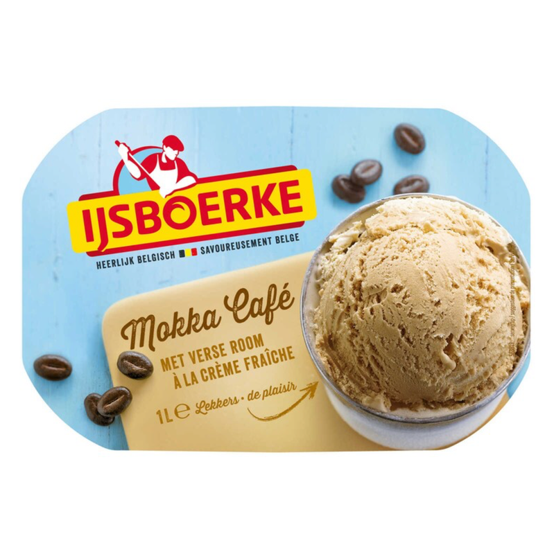 Ijsboerke Mokka Roomijs 1L