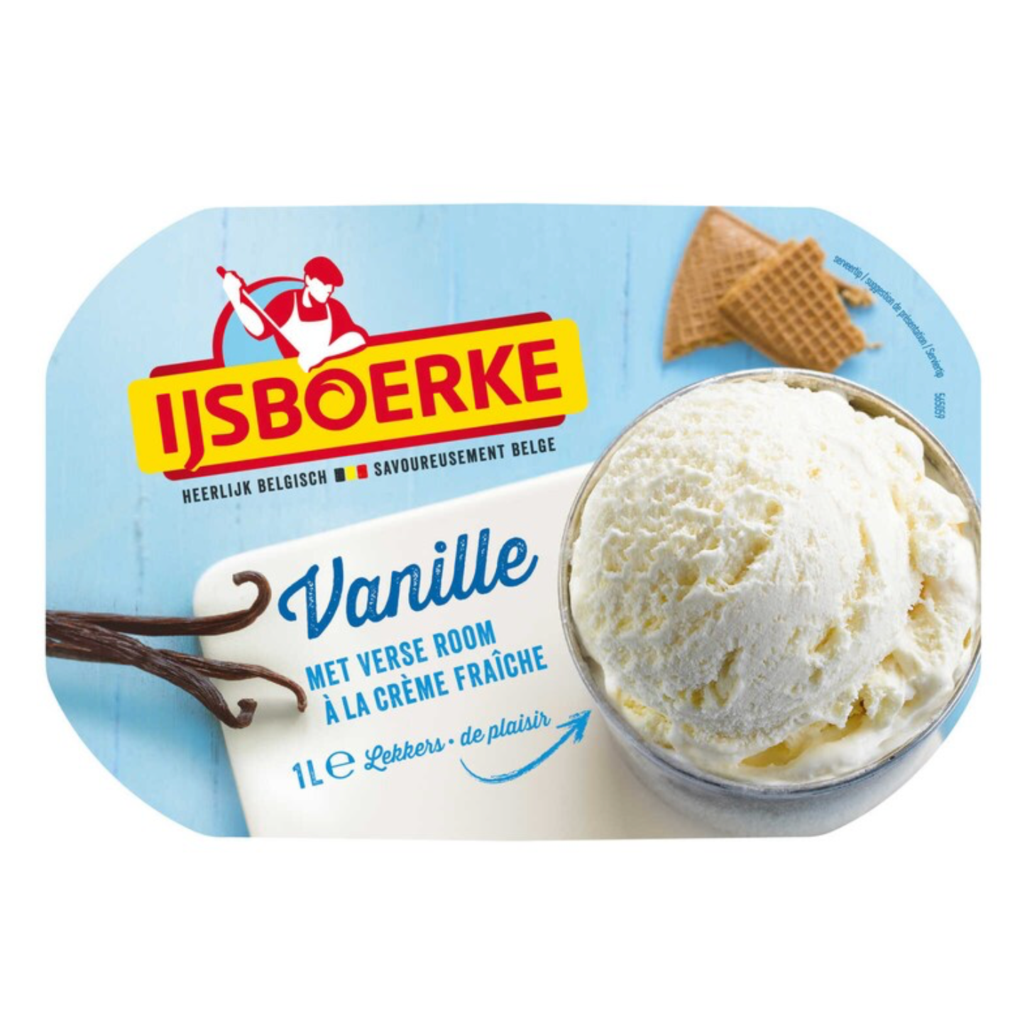 Ijsboerke Vanille Roomijs 1L