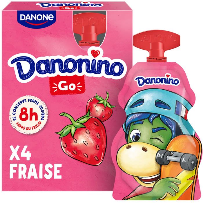 Danone Danonino Go Aardbei 4st