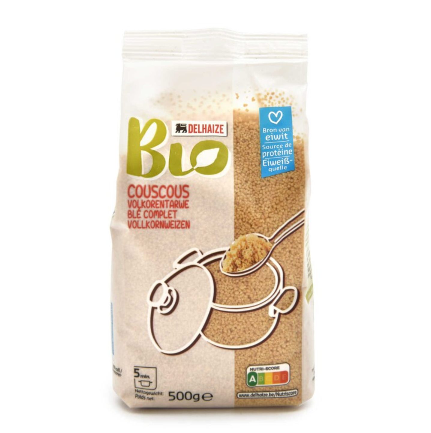 Delhaize Bio Volkoren Couscous 500gr