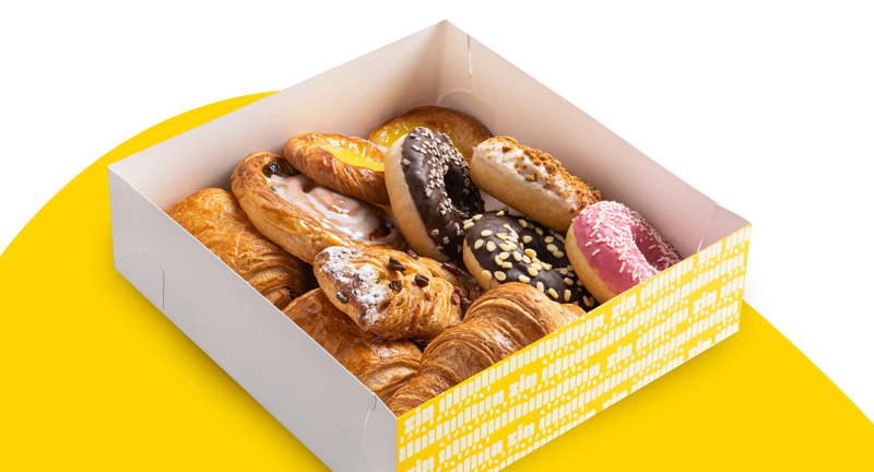 Koffiekoeken en Donuts Box 10 stuks