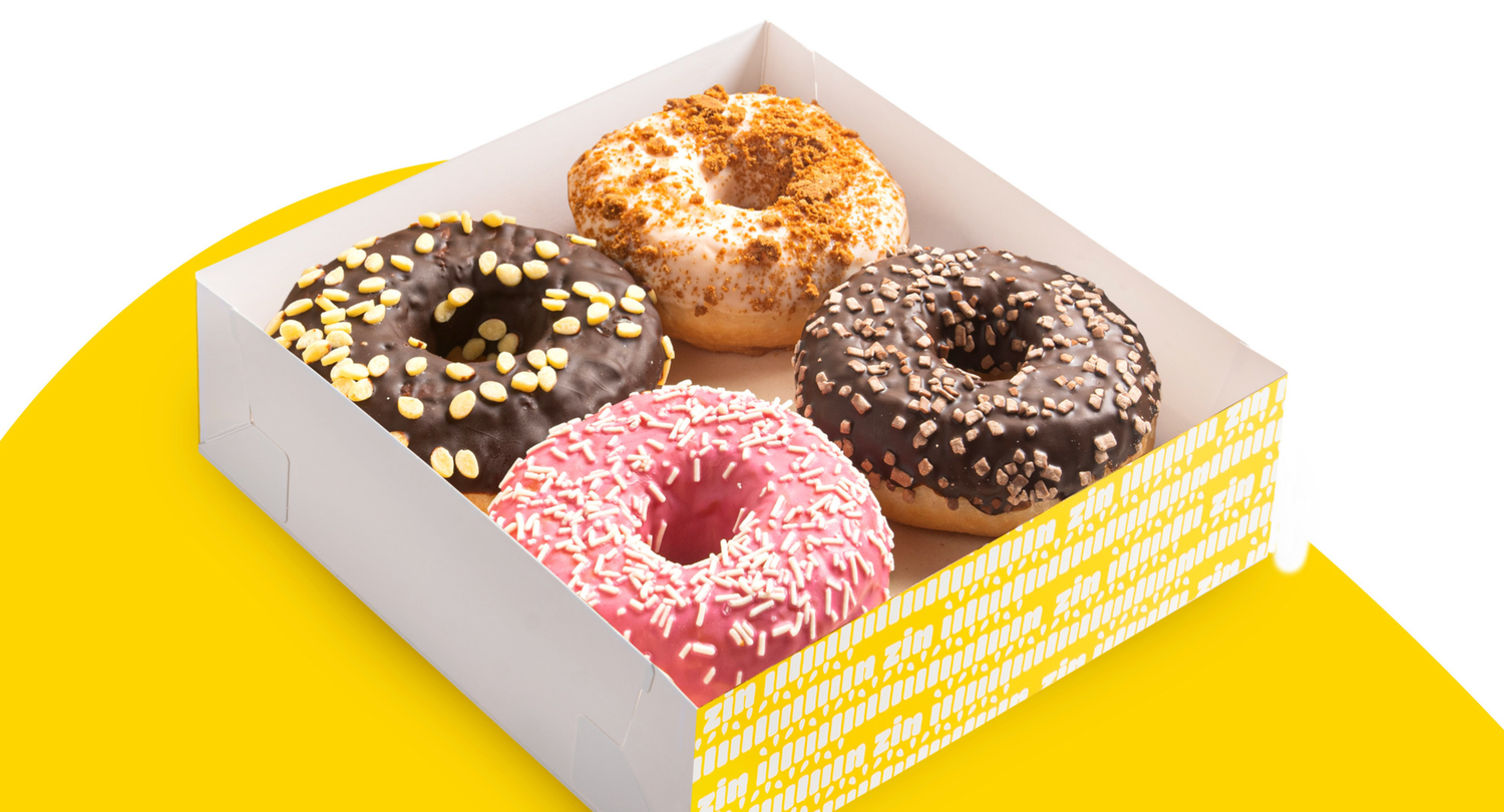 Donut Box - 6 Stuks
