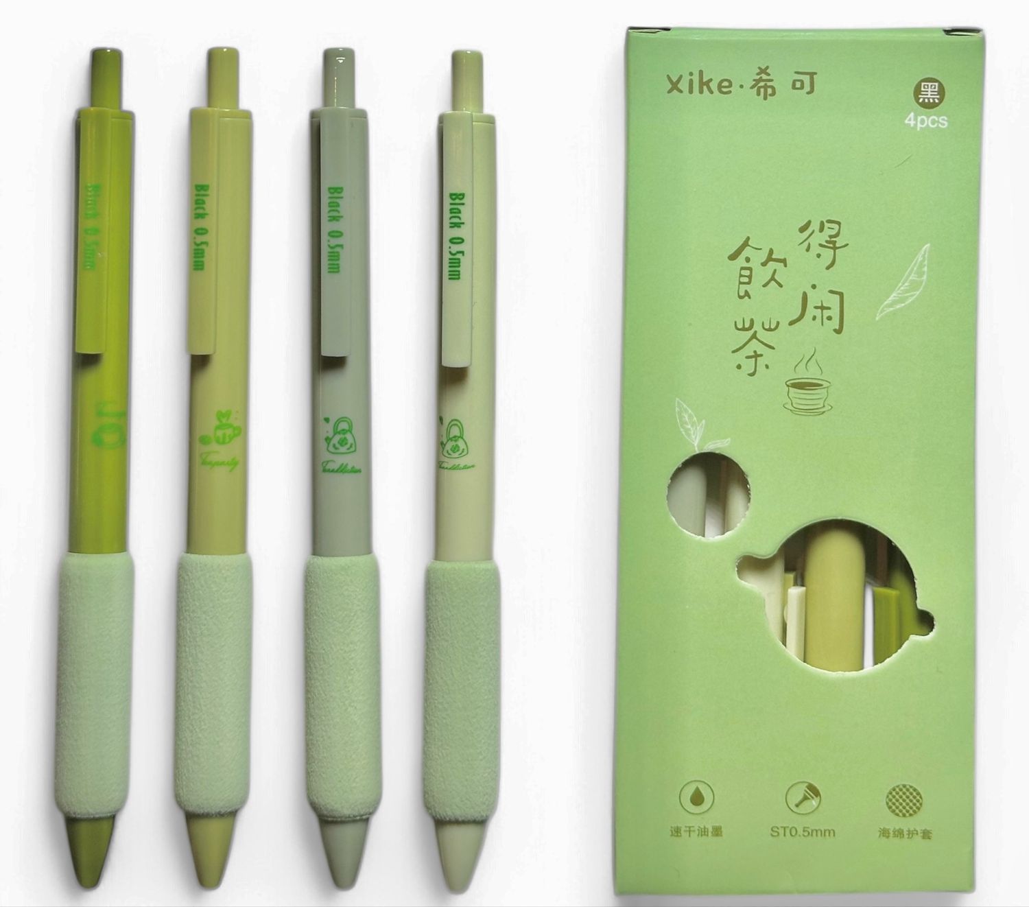 Set Boligrafos Matcha tea