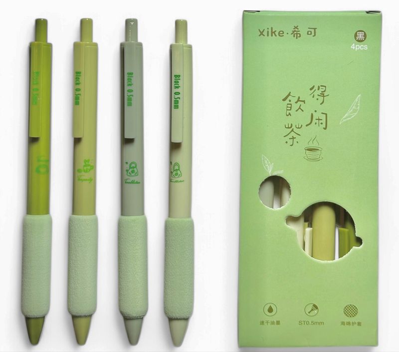 Set Boligrafos Matcha tea